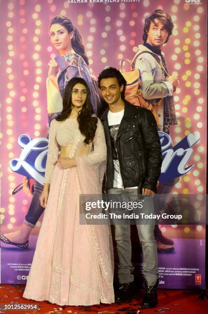 Warina Hussain and Aayush Sharma at the trailer launch of their movie... News Photo - Getty Images Warina Hussain and Aayush Sharma at the trailer launch of their movie... News Photo - Getty Images