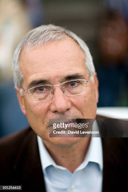 Nicholas Stern , writer on climate change, poses for a portrait at The Hay Festival on May 29, 2010 in Hay-on-Wye, Wales.