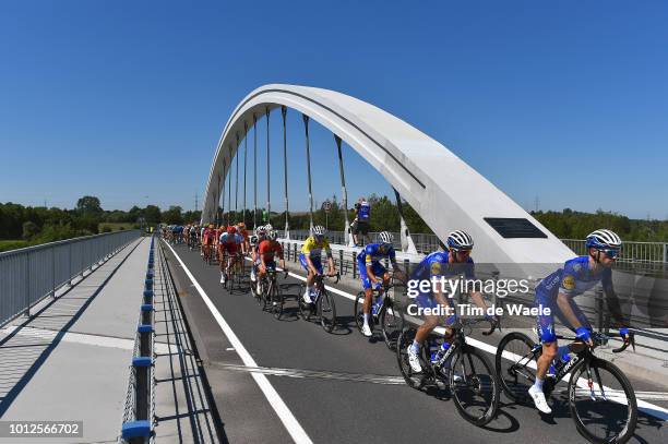 Dries Devenyns of Belgium and Team Quick-Step Floors / Fabio Sabatini of Italy and Team Quick-Step Floors / Eros Capecchi of Italy and Team...