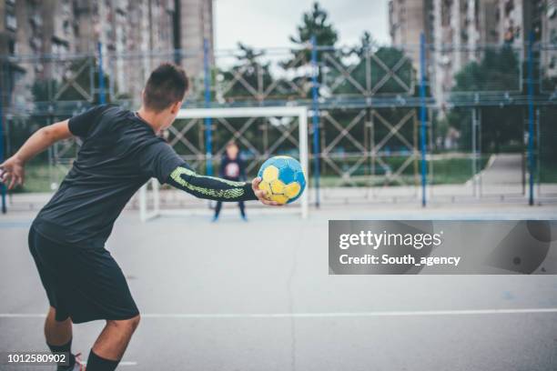 handball training - serbia handball stock pictures, royalty-free photos & images