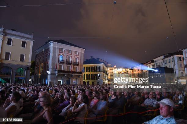 General view of the Piazza Grande during the 71st Locarno Film Festival on August 6, 2018 in Locarno, Switzerland.