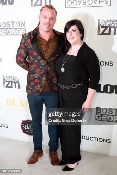 Patrick Schweiker and Noreen Diani attends George Jung's Birthday Celebration And Screening Of "Blow" at TCL Chinese 6 Theatres on August 6, 2018 in...