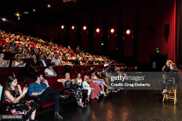 Mark Edward Heuck chats with George Jung before George Jung's Birthday Celebration And Screening Of "Blow" at TCL Chinese 6 Theatres on August 6,...