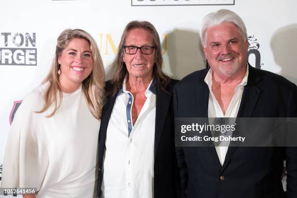 Kelly Provinzano, George Jung and Retired Undercover DEA Agent Michael McManus attend George Jung's Birthday Celebration And Screening Of "Blow" at...