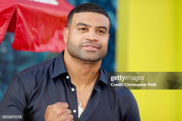 Shawne Merriman attends Warner Bros. Pictures And Gravity Pictures' Premiere of 'The Meg' at TCL Chinese Theatre IMAX on August 6, 2018 in Hollywood,...