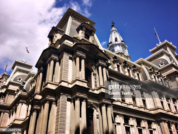 philadelphia city hall - philadelphia city hall stock pictures, royalty-free photos & images