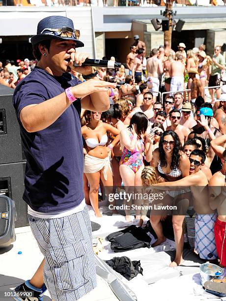 Singer Baby Bash performes at the 2nd annual "Love Festival" at The Palms Casino Resort on May 29, 2010 in Las Vegas, Nevada.