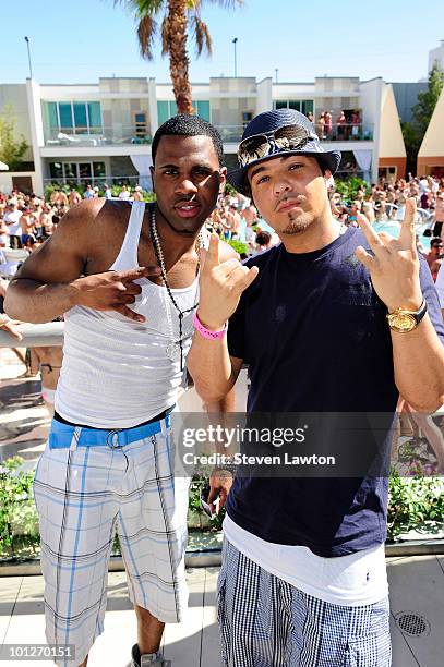 Singer Jason Derulo and Baby Bash attend 2nd annual "Love Festival" at The Palms Casino Resort on May 29, 2010 in Las Vegas, Nevada.