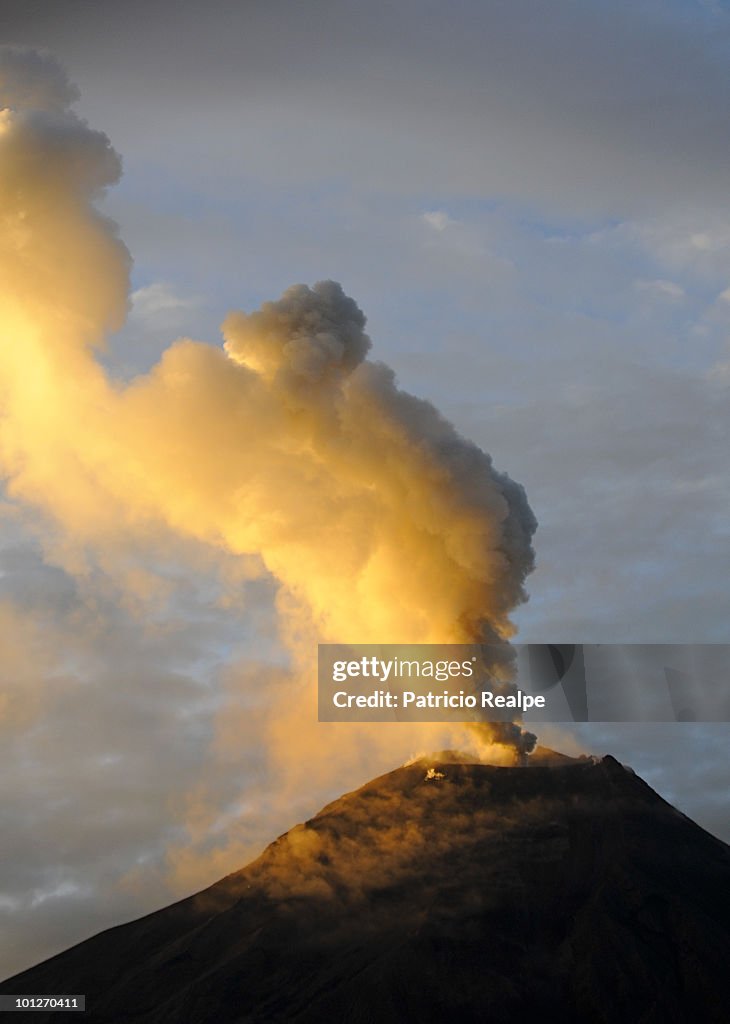 Tungurahua Volcano Erupts In Ecuador