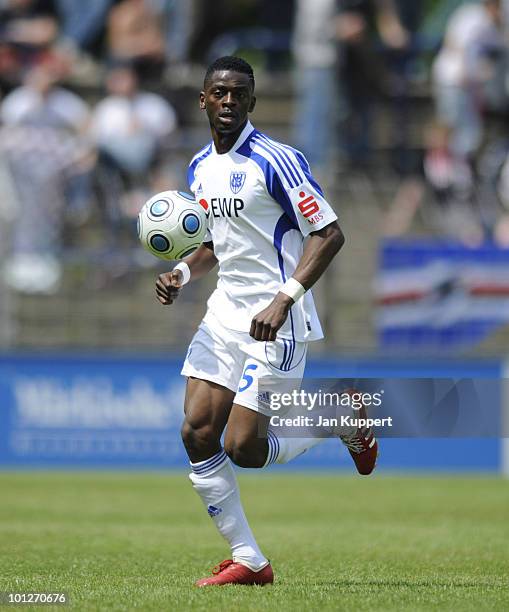 Denis Weidlich of Babelsberg during the Regionalliga match between SV Babelsberg and FC St. Pauli II at the Karl-Liebknecht-Stadium on May 29, 2010...