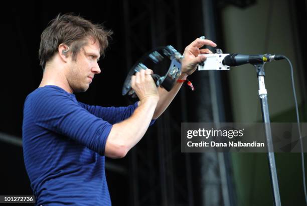 Damian Kulash of OK GO performs at Sasquatch Festival at the Gorge Amphitheater on May 29, 2010 in George, Washington.