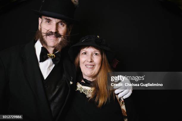 Attendees pose at CatCon Worldwide 2018 at Pasadena Convention Center on August 5, 2018 in Pasadena, California.