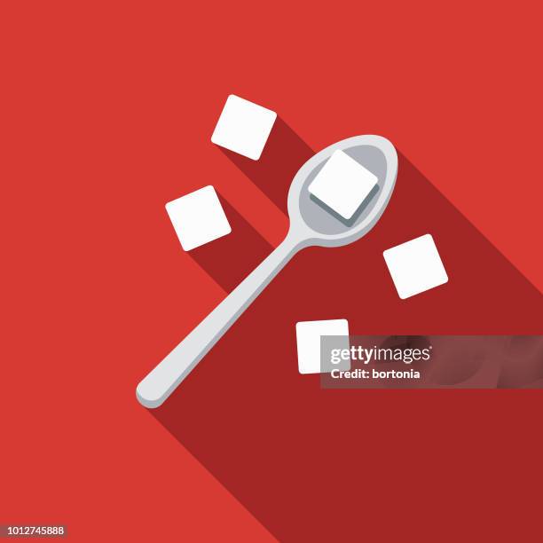 zucker-design-vereinigtes königreich-ikone - löffel stock-grafiken, -clipart, -cartoons und -symbole