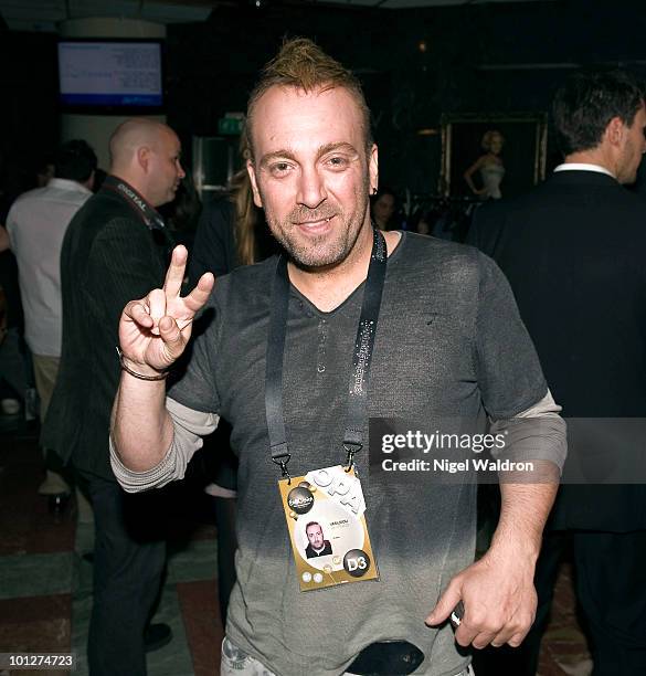 Giorgos Alkaios attends afterparty at the plaza hotel to celebrate the grand final of the eurovision song contest. On May 29, 2010 in Oslo, Norway.