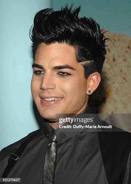 Singer Adam Lambert attends Paper Magazine 13th Annual Beautiful People Issue Celebration at The Standard Hotel on May 13, 2010 in Los Angeles,...