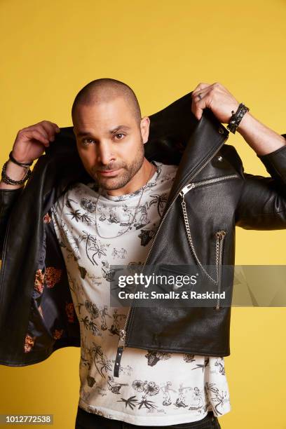 Michael Mando from 'Better Call Saul' poses for a portrait at the Getty Images Portrait Studio powered by Pizza Hut at San Diego 2018 Comic Con at...