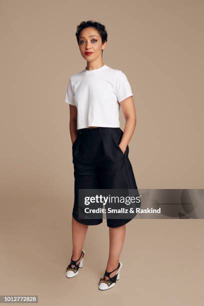 Ruth Negga from 'Preacher' poses for a portrait at the Getty Images Portrait Studio powered by Pizza Hut at San Diego 2018 Comic Con at Andaz San...