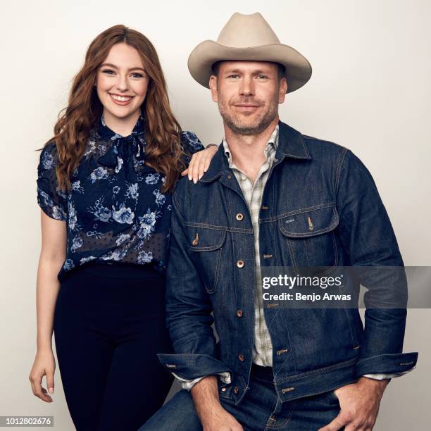 Actors Danielle Russell and Matthew Davis of CW's 'Legacies' pose for a portrait during the 2018 Summer Television Critics Association Press Tour at...