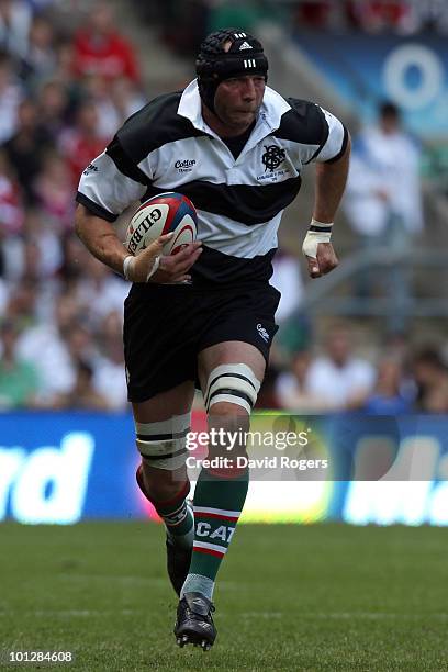 Ben Kay of Barbarians in action during the MasterCard Trophy match between England and Barbarians at Twickenham Stadium on May 30, 2010 in London,...