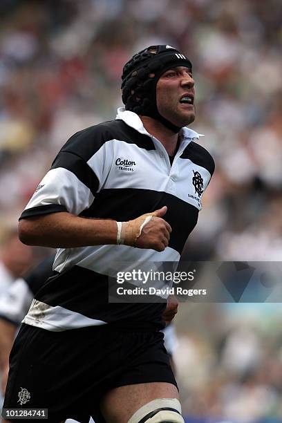 Ben Kay of Barbarians in action during the MasterCard Trophy match between England and Barbarians at Twickenham Stadium on May 30, 2010 in London,...