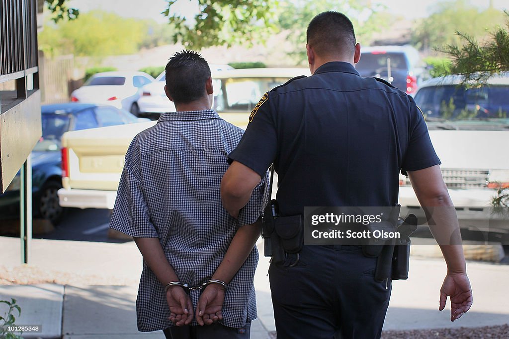 Tucson Police Work In The City's Predominately Hispanic South Side