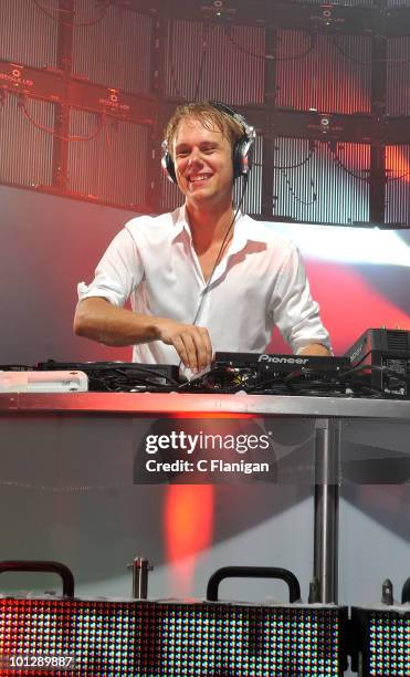 Producer Armin van Buuren performs during the etd.POP Electronic Music Festival at Cow Palace on May 29, 2010 in San Francisco, California.