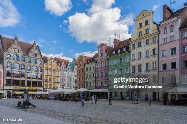 market square, wrocław - poland - eastern european culture stock pictures, royalty-free photos & images