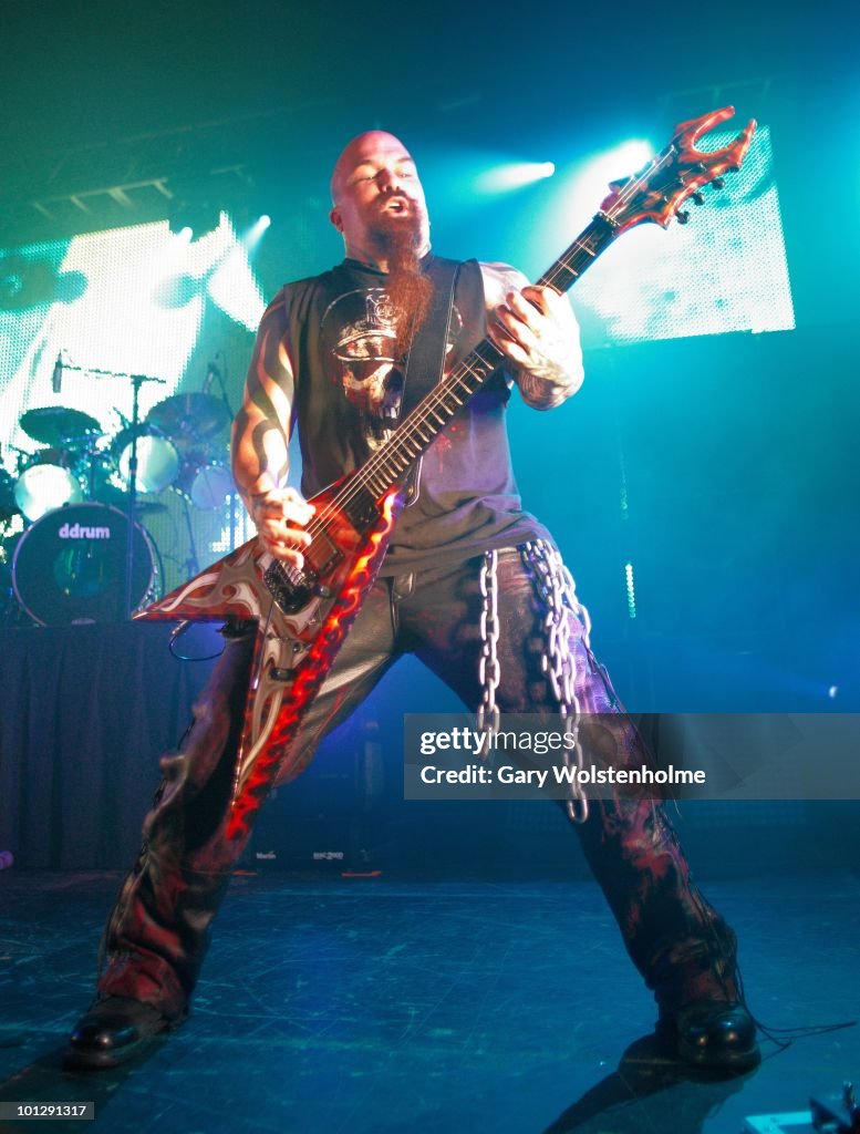 Slayr Rapper Performing Kerry King of Slayer perform on stage at Manchester Academy on May ...