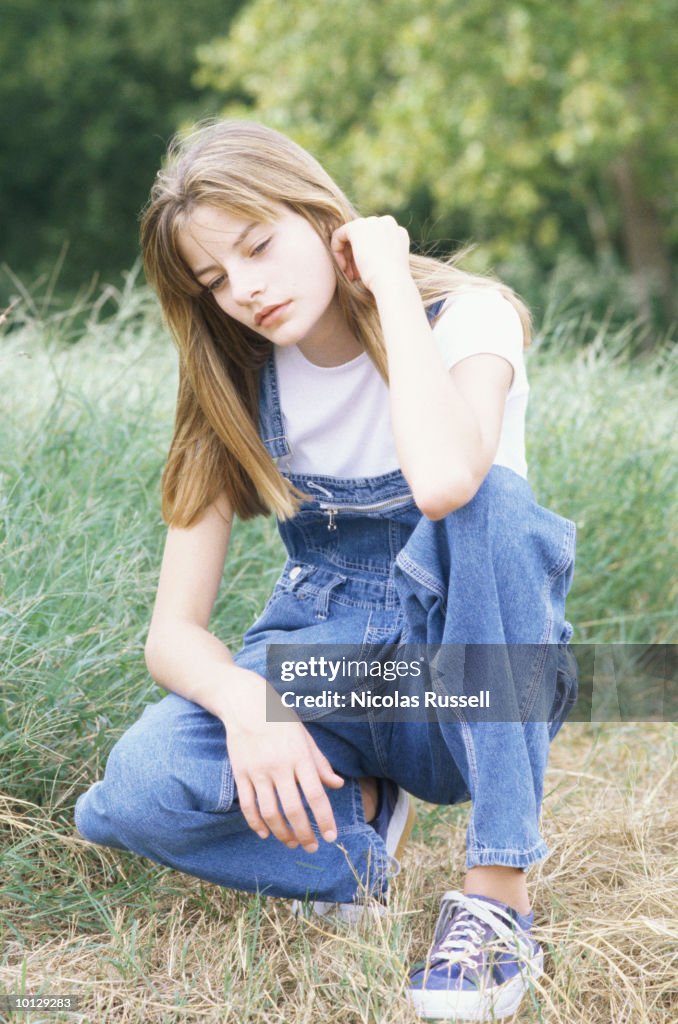 TEENAGE GIRL IN THE COUNTRY