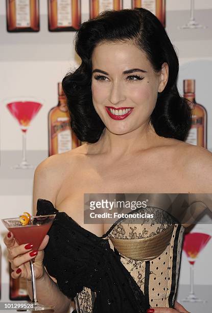 Dita Von Teese attends the 'Cointreau' photocall at the ME Hotel on May 27, 2010 in Madrid, Spain.