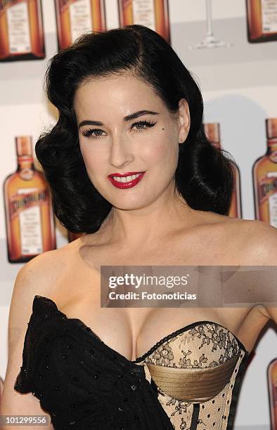 Dita Von Teese attends the 'Cointreau' photocall at the ME Hotel on May 27, 2010 in Madrid, Spain.