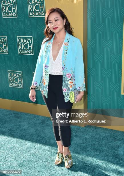 Adele Lim attends the premiere of Warner Bros. Pictures' "Crazy Rich Asiaans" at TCL Chinese Theatre IMAX on August 7, 2018 in Hollywood, California.