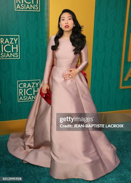 Actress/rapper Awkwafina attends the premiere of Warner Bros Pictures' "Crazy Rich Asians" in Hollywood, California, on August 7, 2018.