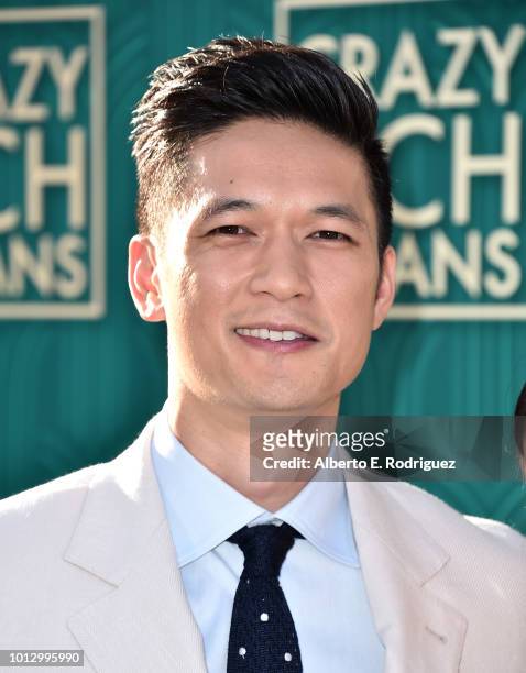 Harry Shum Jr. Attends the premiere of Warner Bros. Pictures' "Crazy Rich Asiaans" at TCL Chinese Theatre IMAX on August 7, 2018 in Hollywood,...