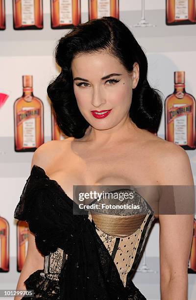 Dita Von Teese attends the 'Cointreau' photocall at the ME Hotel on May 27, 2010 in Madrid, Spain.