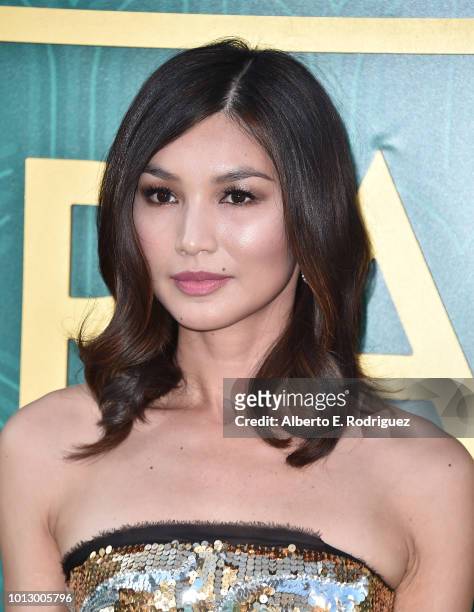 Gemma Chan attends the premiere of Warner Bros. Pictures' "Crazy Rich Asiaans" at TCL Chinese Theatre IMAX on August 7, 2018 in Hollywood, California.