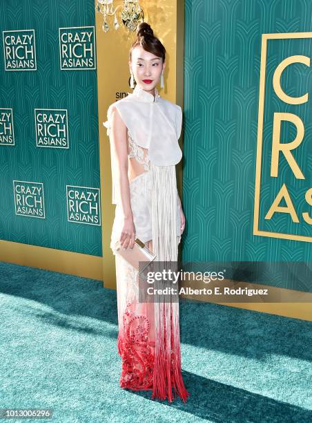 Constance Lau attends the premiere of Warner Bros. Pictures' "Crazy Rich Asiaans" at TCL Chinese Theatre IMAX on August 7, 2018 in Hollywood,...