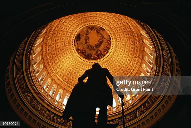 capitol rotunda, usa, washington, dc - washington dc capitol fotografías e imágenes de stock