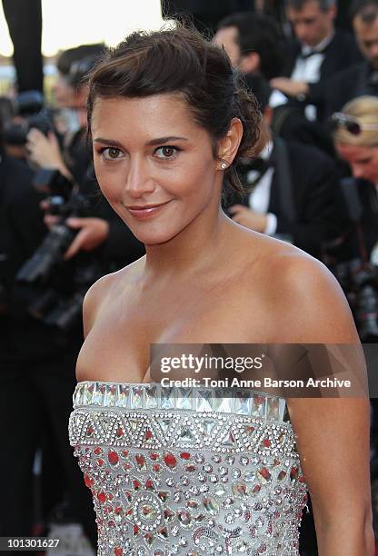 Emma de Caunes attends the Palme d'Or Closing Ceremony held at the Palais des Festivals during the 63rd Annual International Cannes Film Festival on...