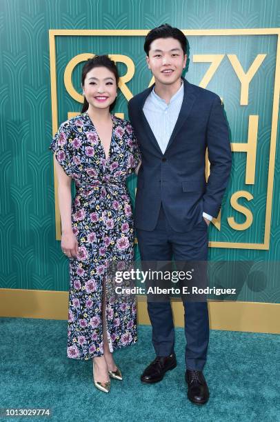 Maia Shibutani and Alex Shibutani attend the premiere of Warner Bros. Pictures' "Crazy Rich Asiaans" at TCL Chinese Theatre IMAX on August 7, 2018 in...