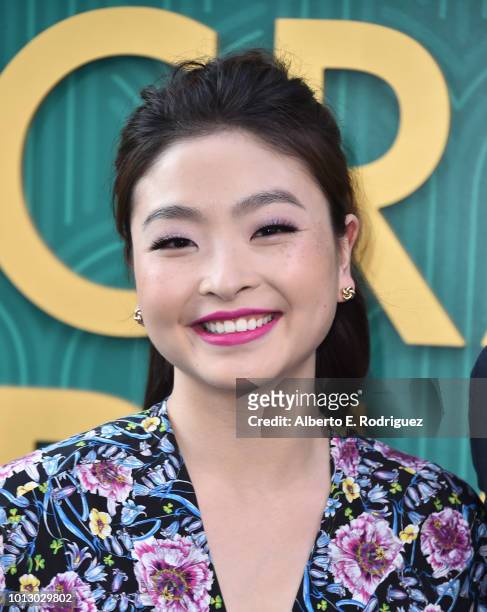 Mia Shibutani attends the premiere of Warner Bros. Pictures' "Crazy Rich Asiaans" at TCL Chinese Theatre IMAX on August 7, 2018 in Hollywood,...
