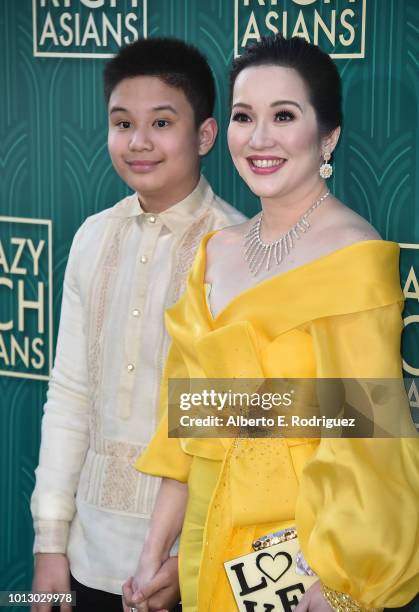 Kris Aquino attends the premiere of Warner Bros. Pictures' "Crazy Rich Asiaans" at TCL Chinese Theatre IMAX on August 7, 2018 in Hollywood,...