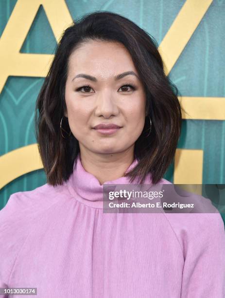 Jae Suh Park attends the premiere of Warner Bros. Pictures' "Crazy Rich Asiaans" at TCL Chinese Theatre IMAX on August 7, 2018 in Hollywood,...