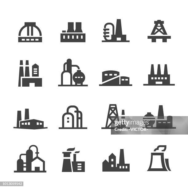 industrial building icons - acme series - brewery stock illustrations