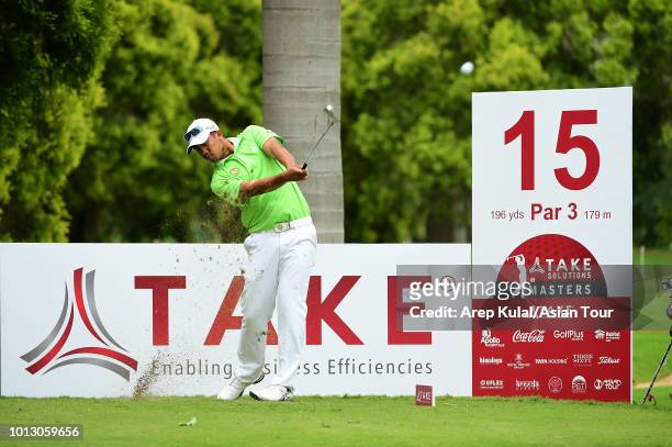 Arie Irawan of Malaysia pictured during the Pro-Am Tournament ahead of the TAKE Solutions Masters at Karnataka Golf Association Golf Course on August...