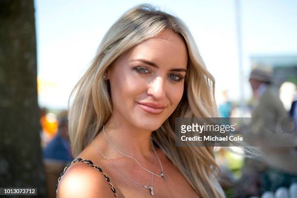 Racegoer Daisy Robins, , 'Ladies Day' at "Glorious Goodwood" - The Qatar Goodwood Festival at Goodwood Racecourse, at Goodwood on August 2, 2018 in...