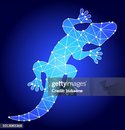 Lizard Blue Triangle Node Vector Pattern Lizard Blue Triangle Node Vector Pattern