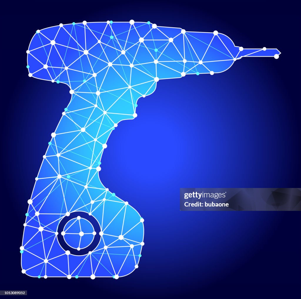 Drill Blue Triangle Node Vector Pattern High-Res Vector Graphic - Getty ...