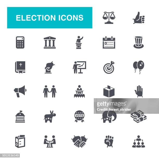 election and politics icons - congress icon stock illustrations