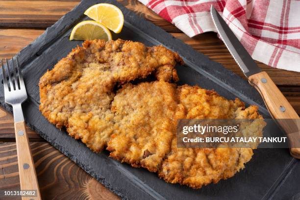 schnitzel - schnitzel stock pictures, royalty-free photos & images